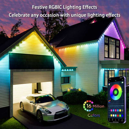 5V RGBCW Eaves Strip Light with Bluetooth Remote Control