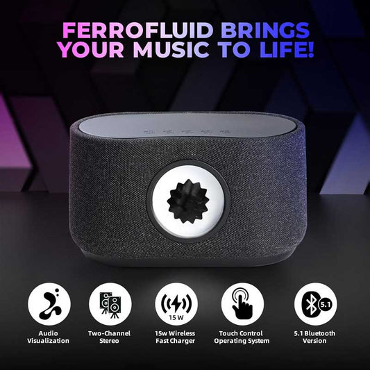 Magnetic Fluid Speaker with 15W Wireless phone Charging