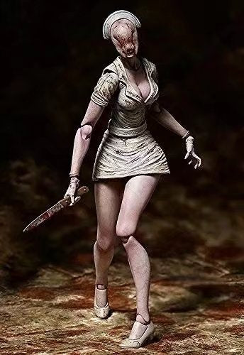 Silent Hill 2 Faceless Nurse Figure Bubble Head Nurse Movable Box Figures