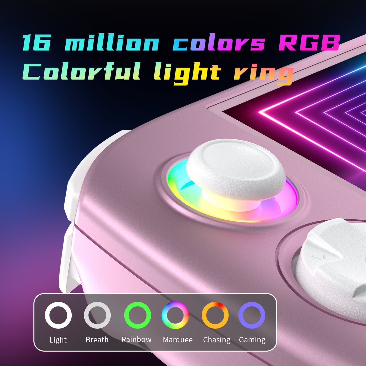 RGB Lighting Handheld Game Console 3.95'' IPS Touch Screen