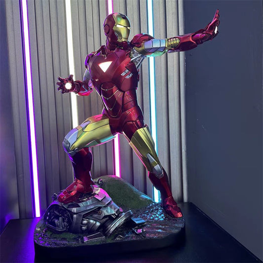 Iron Man MK6 Statue Led Painted Model 1/4 Resin Figure