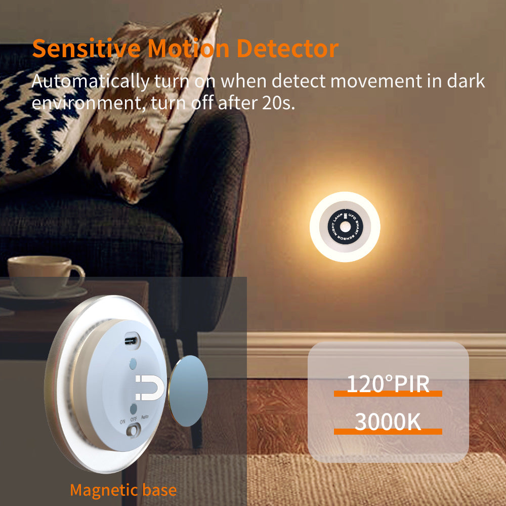 [2 PACK] UFO Sensing Induction Lamp Night Light - YouWei Trade