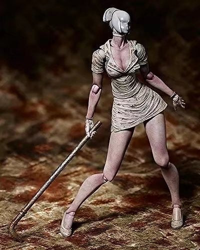 Silent Hill 2 Faceless Nurse Figure Bubble Head Nurse Movable Box Figures