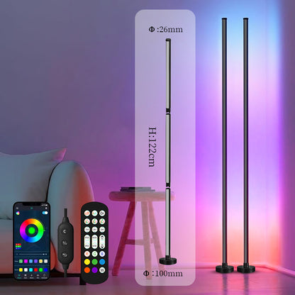 RGB LED Floor Lamp 1.2m And Music Synchronized - YouWei Trade