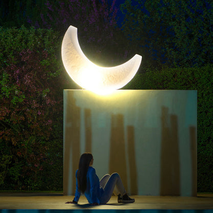 Crescent Solar light outdoor solar moon lamp garden - YouWei Trade