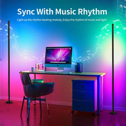 RGB LED Floor Lamp 1.2m And Music Synchronized - YouWei Trade