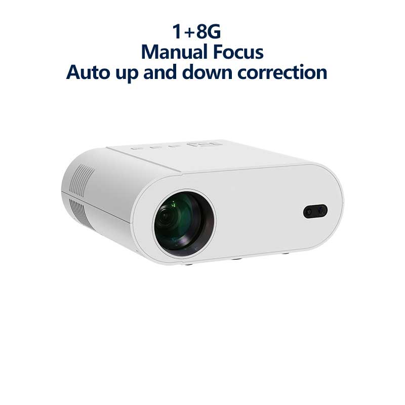 Manual Focus Projector 1080P HD Android 1+8G