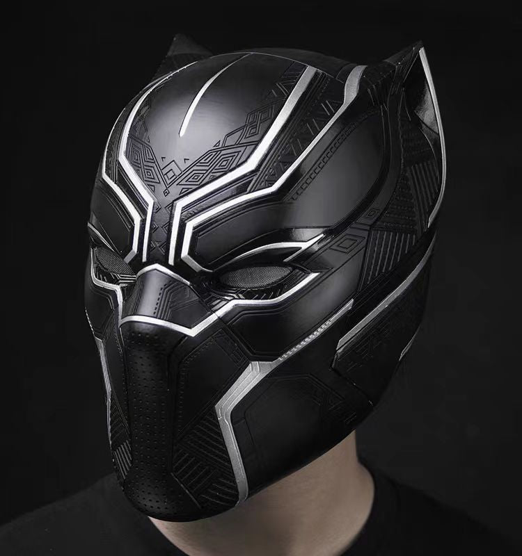 Wearable Black Color Panther Helmet Touch Eye Light Mask