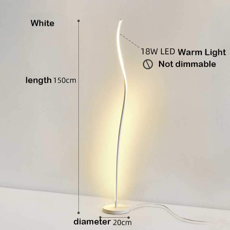 RGB Floor Lamps LED S-Shape with Remote Control