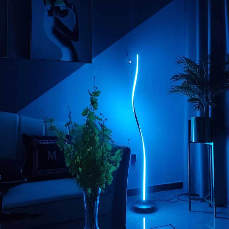 RGB Floor Lamps LED S-Shape with Remote Control