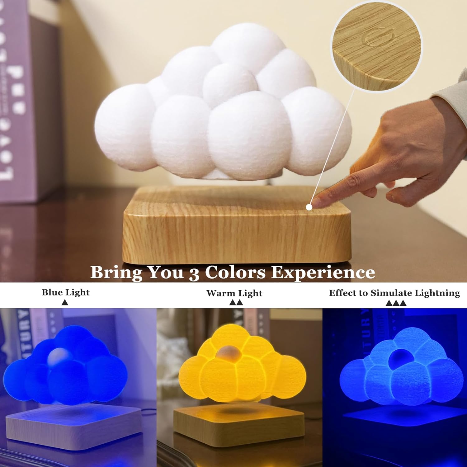 Magnetic Floating Cloud LED Light Desk Lamp - YouWei Trade