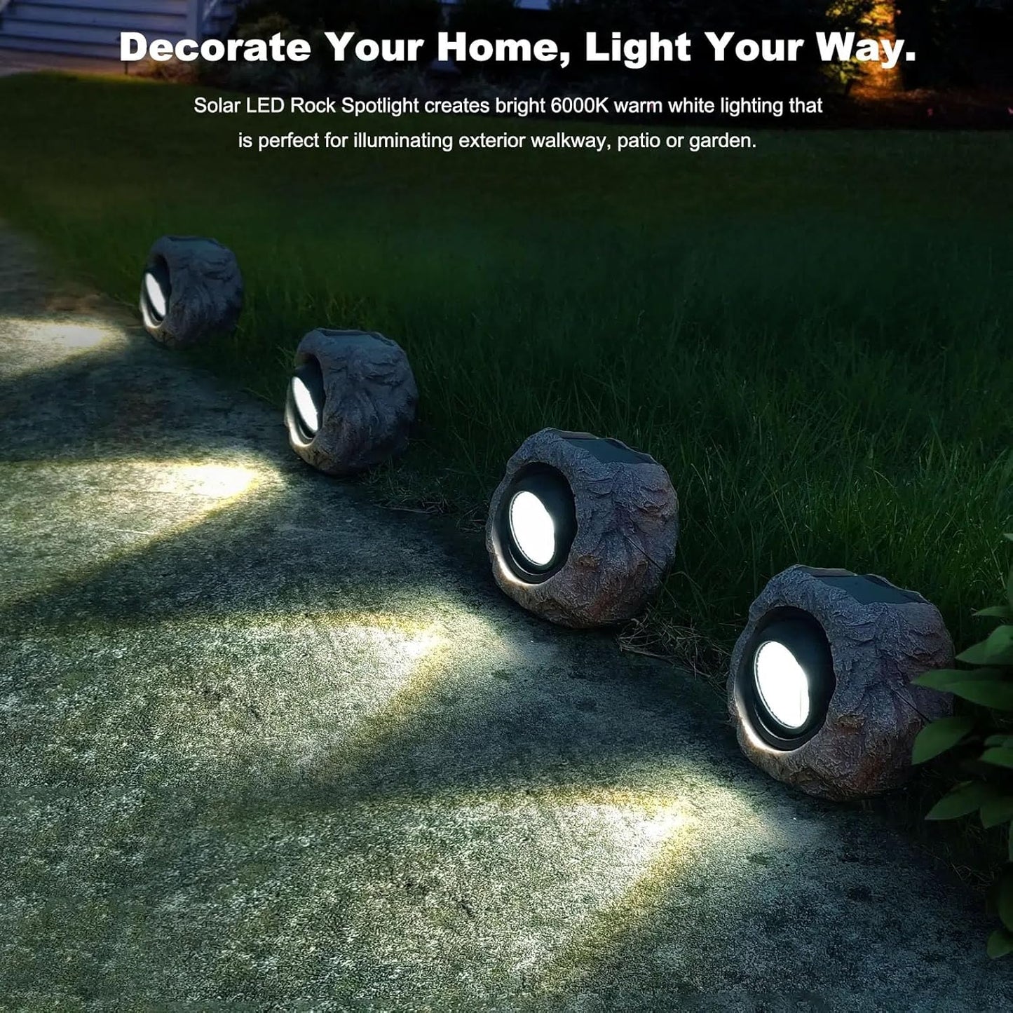 Solar Lights Outdoor Rock Shape - YouWei Trade