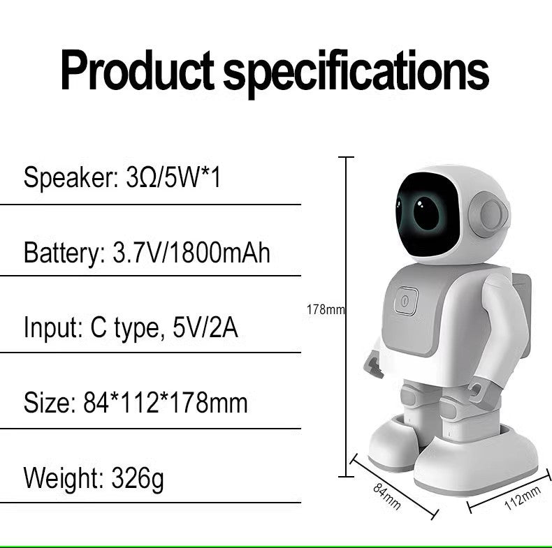 Dancing Robot Speaker with Smart Programmable Bluetooth