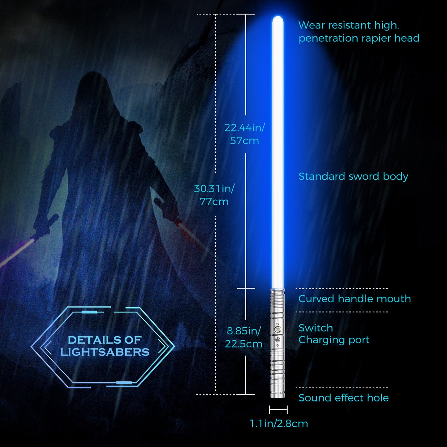 Smooth Swing FX Lightsaber 3 Tones 11 Colors - YouWei Trade