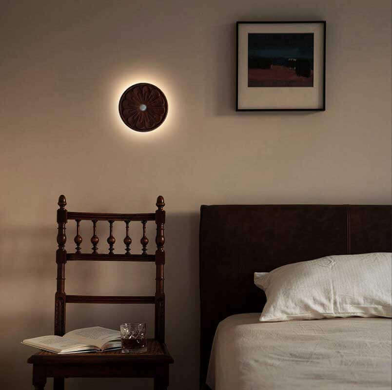 Chinoiserie Linked Magnetic Sensor Motion Induction Night Light