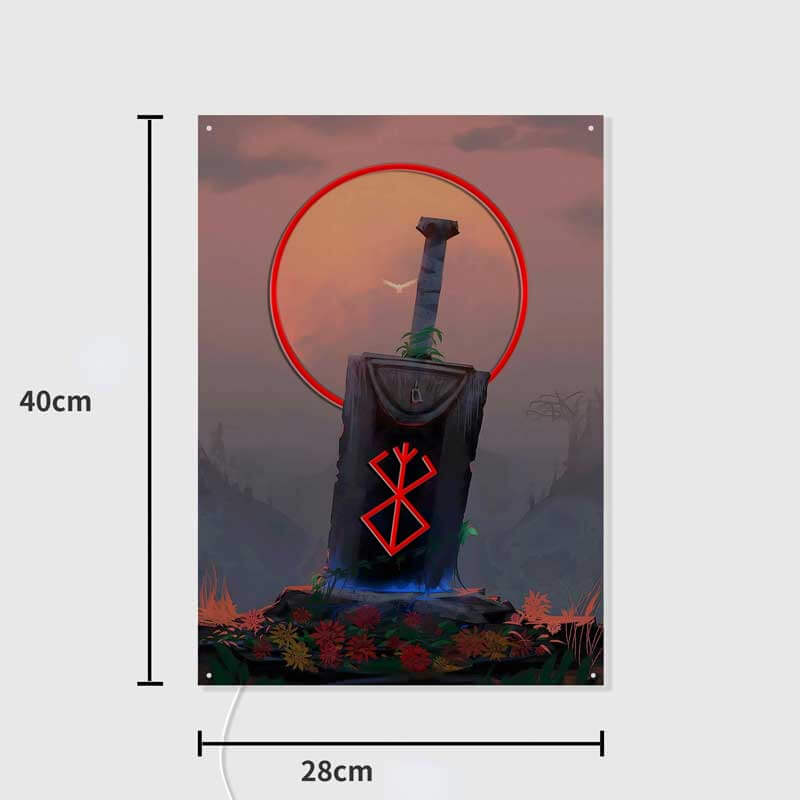 LED Poster Wall Light Dragon Slayer Anime