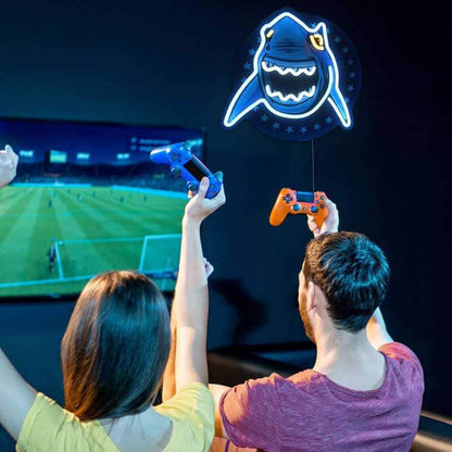 LED Neon Lights UV Printing Shark Shape