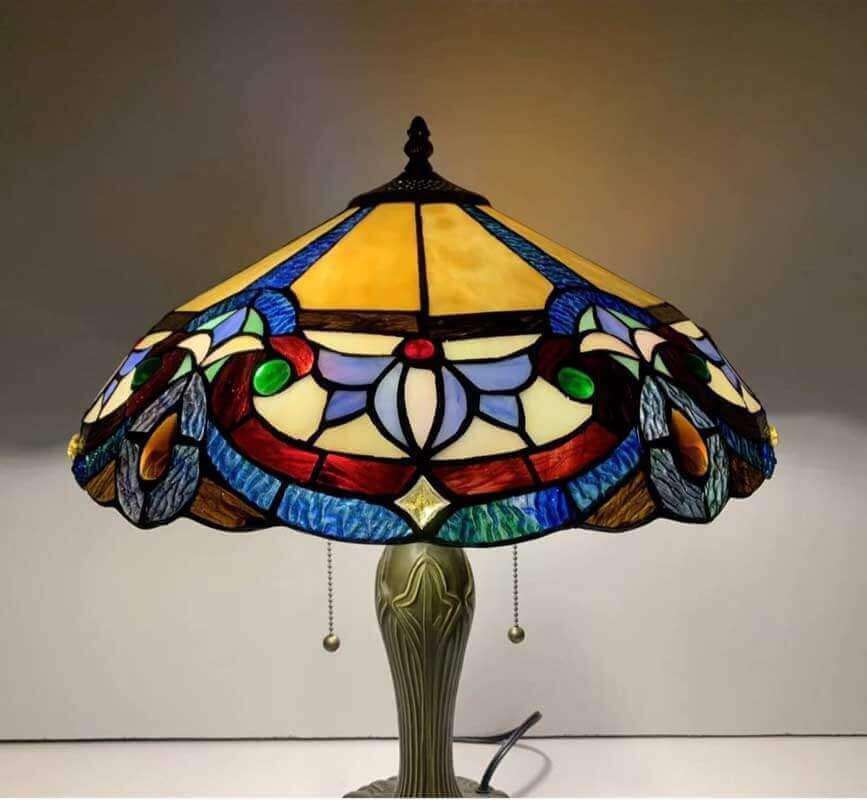 60 x 51x 26 CM Tiffany Style Baroque Table Lamp