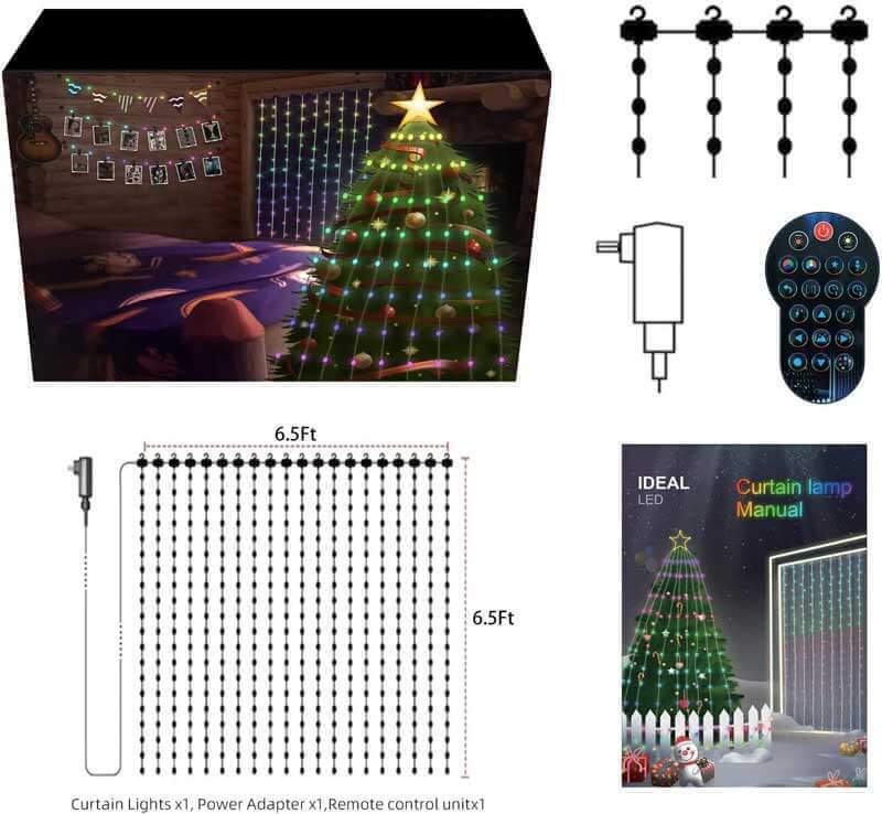 DIY Curtain Lights Strip Bluetooth