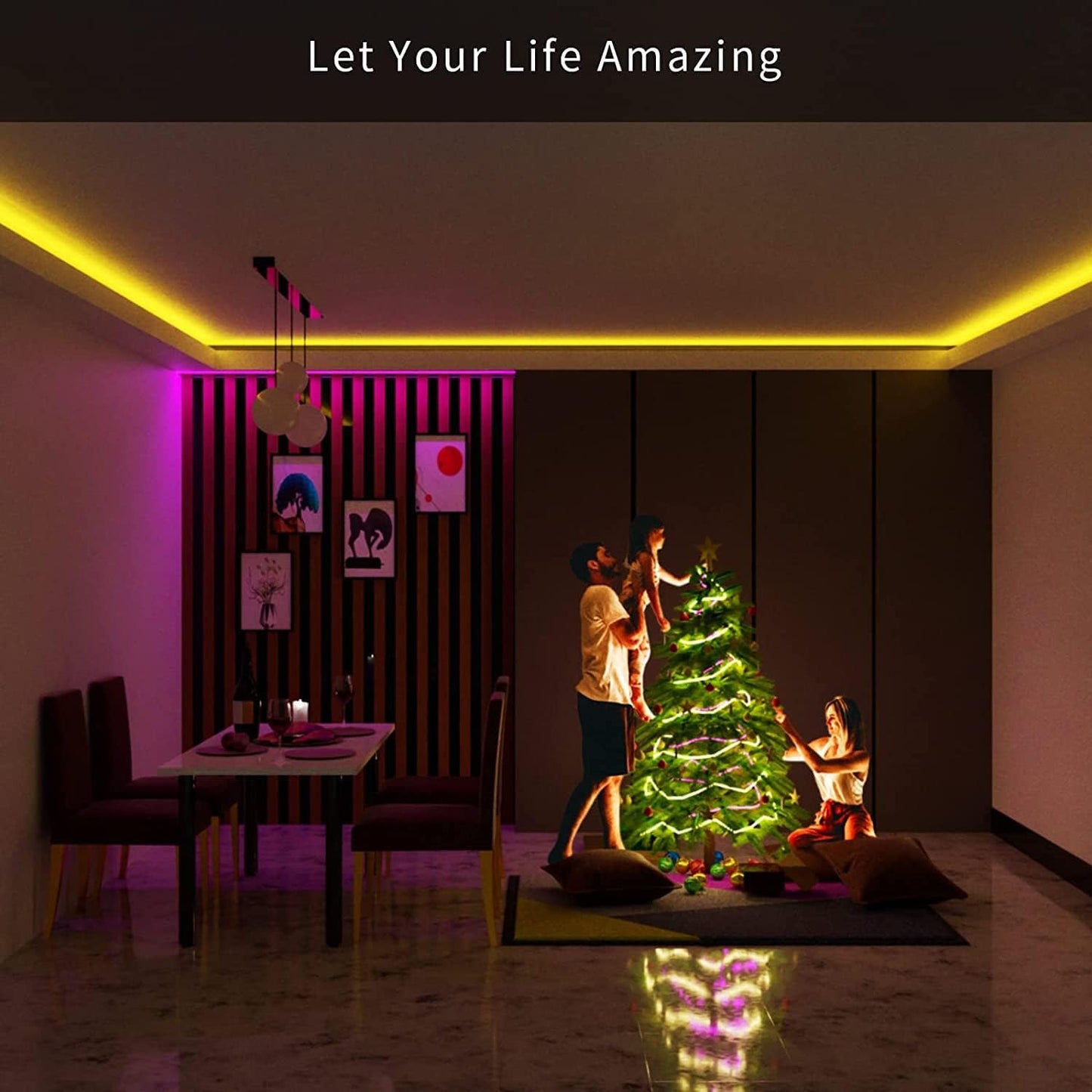 Music Sync Led Strip Lights with Remote App Control - YouWei Trade