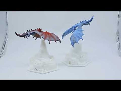 3D Printed Rotary Dragon Breathing Light (Red)