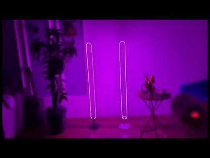 RGB U-Shape Corner Floor Lamp 130CM High