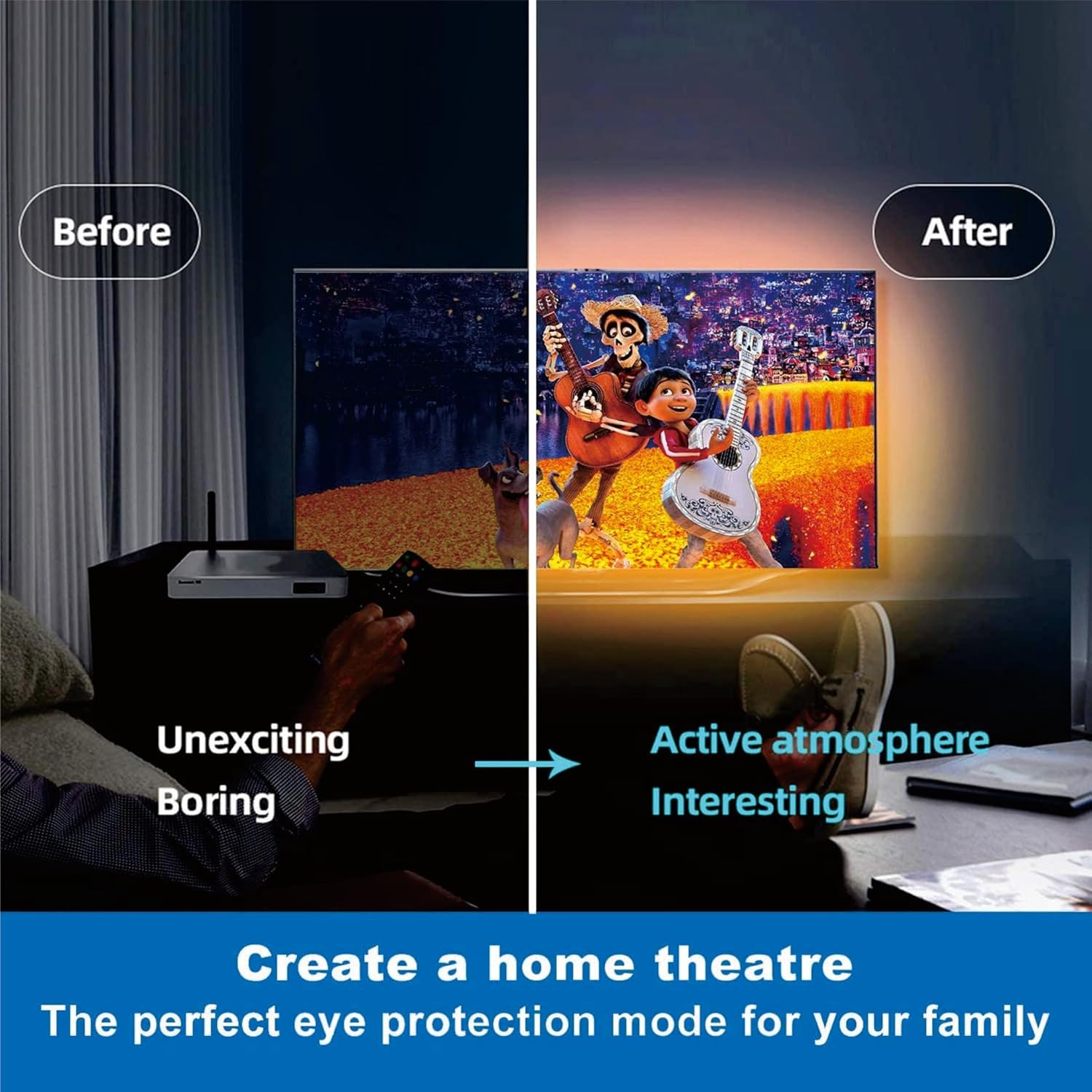 Music Sync Led Strip Lights with Remote App Control - YouWei Trade