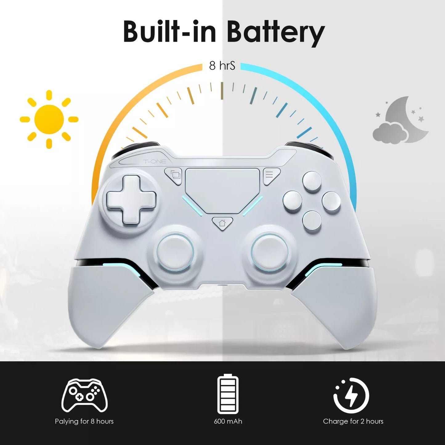 Gaming Controller for PS4/PS4 Pro Slim Bluetooth Gampads Vibration