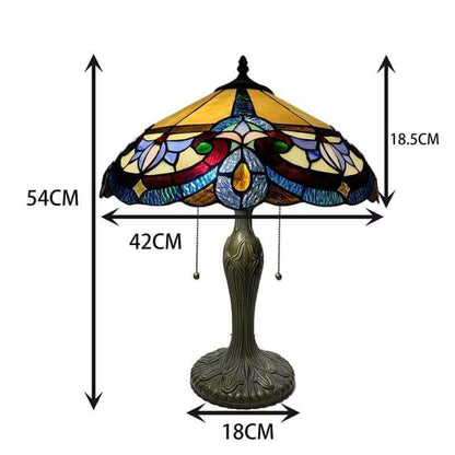 60 x 51x 26 CM Tiffany Style Baroque Table Lamp