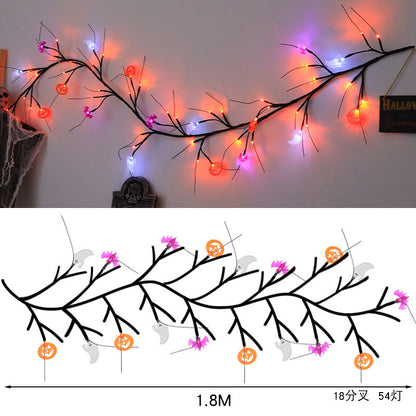 2 Pack Halloween Tree Vine Light USB 54 LED