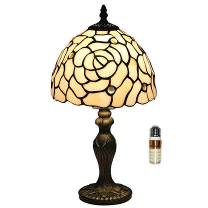 8" Tiffany Style Table Lamp, Sunflower Stained Glass Lamp